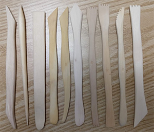 Wooden Modeling Tool Set (Set of 10)